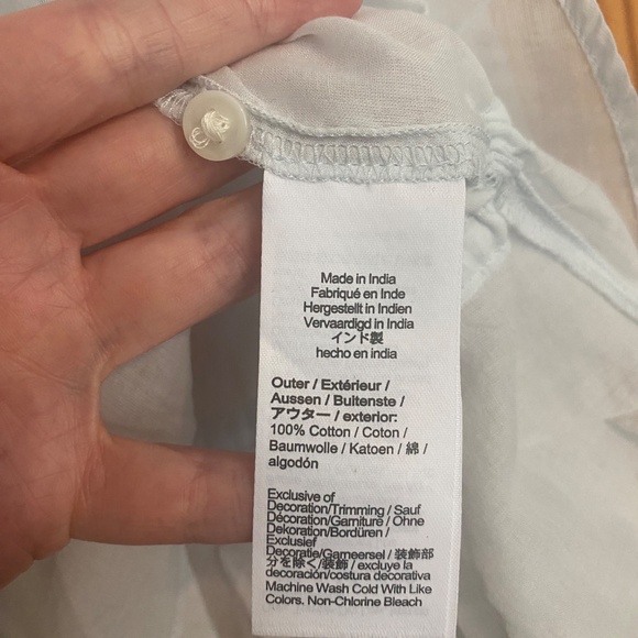 NWT JCREW Lace-Trim Cinched-Waist Top in Cotton Voile - Picture 7 of 8